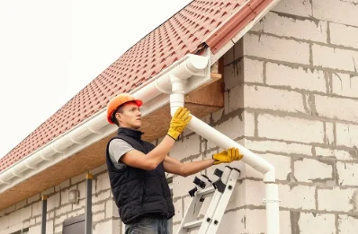 Pose et remplacement de gouttières aux Trois-Châteaux